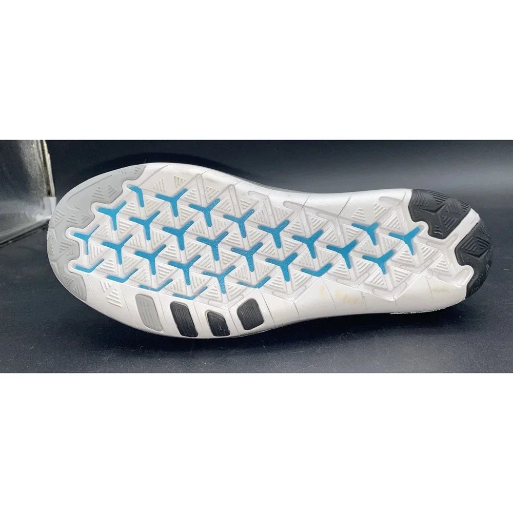 Nike Free Transform Flyknit Athletic Training Running Shoes Black Teal Size 11.5